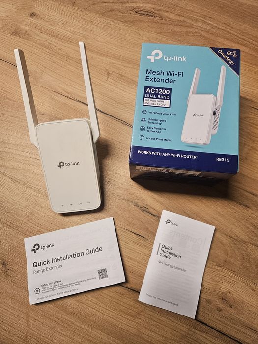 Wzmacniacz sygnału WiFi Tp-Link RE315 Mesh AC 1200 2,4GHz oraz 5GHz