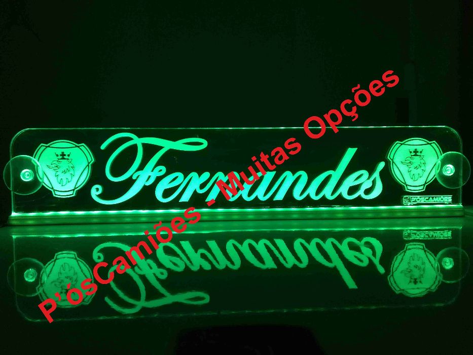 Placas Luminosas LED para camionistas
