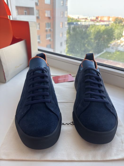 Чоловічі замшеві кеди / кросівки Santoni