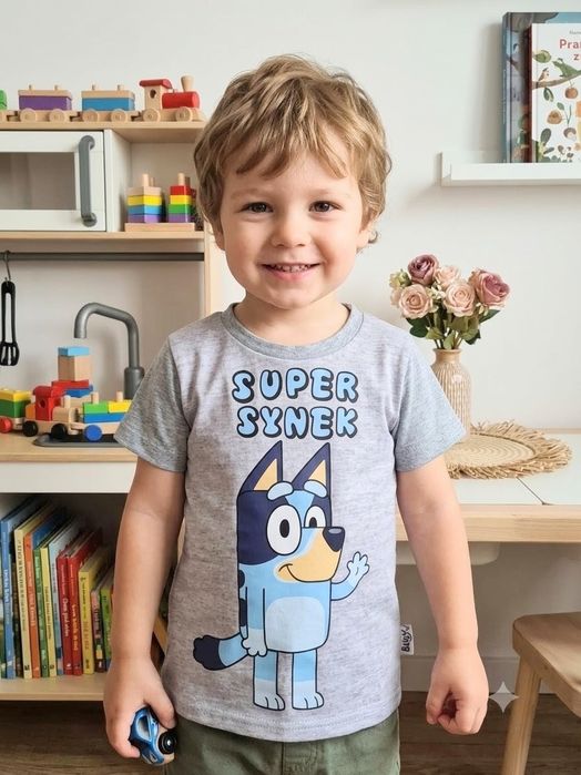 Koszulka "Super synek" chłopiec r.92