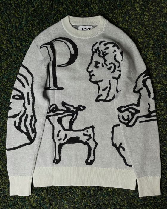 Свитер Palace Archaeology Knit White (used) | ORIGINAL: 6 500 грн 