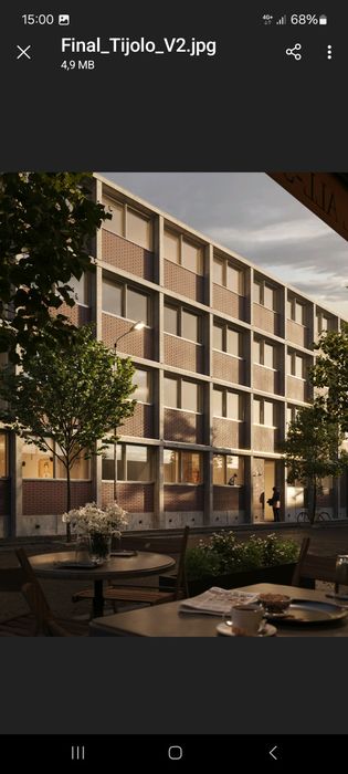 Nova construção, Leça da Palmeira. Edifício Hintze Ribeiro / praia.