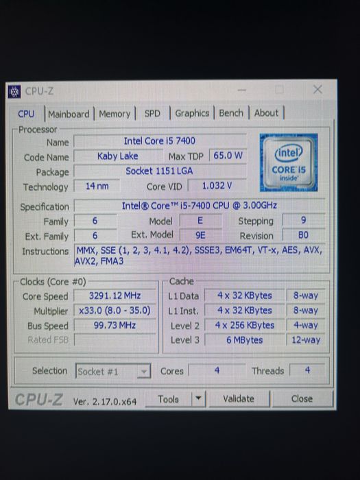 Komputer i5-7400/16 gb RAM/GTX 750 Ti/ Windows 10- do gier i pracy
