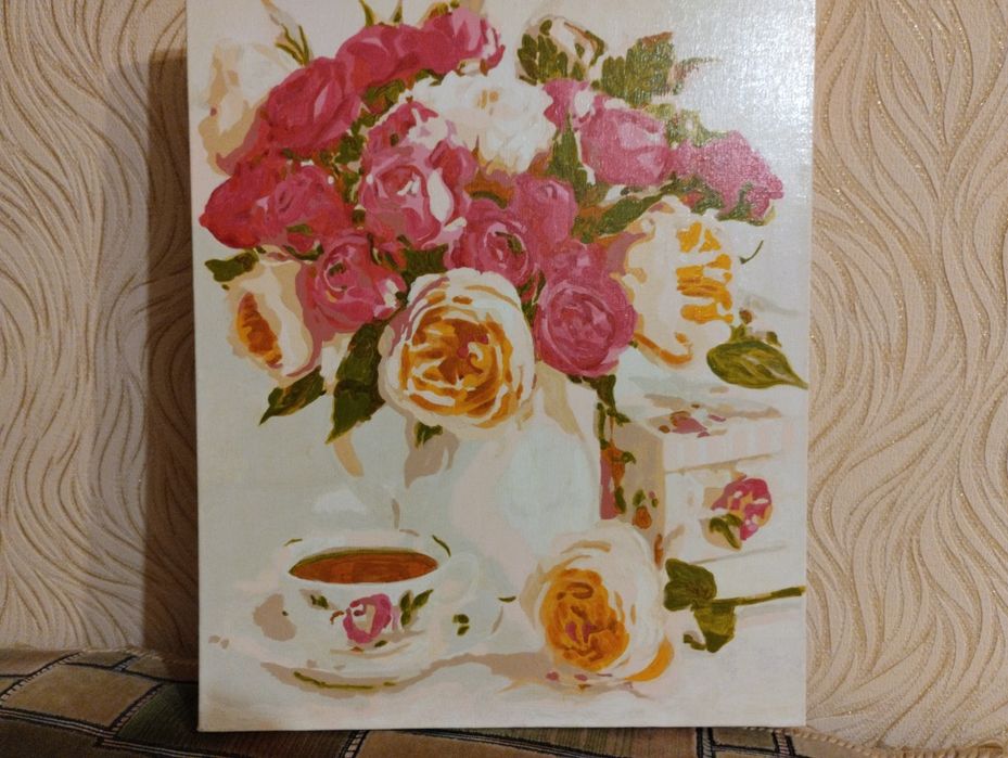 Картина по номерам,готовая