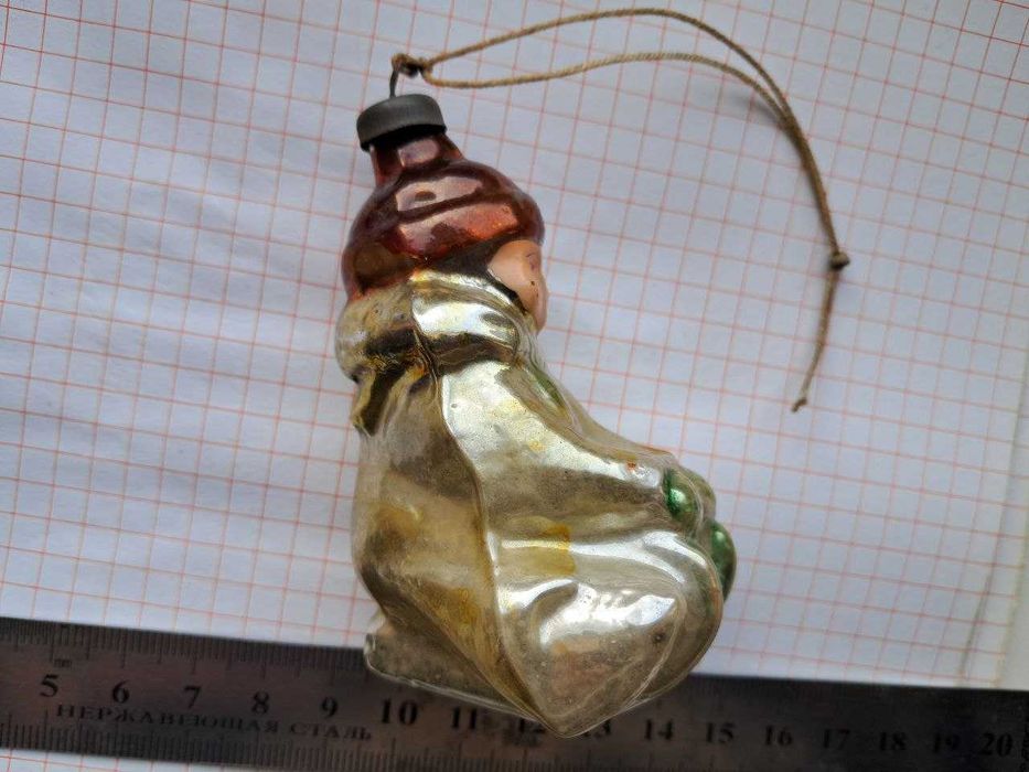 Мальчик на санках, ел.игрушка СССР