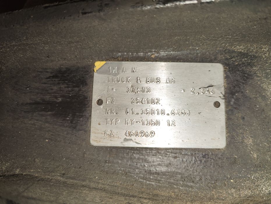 Редуктор заднього моста MAN TGX TGS TGA EURO 5-6 розборка  Запчастини