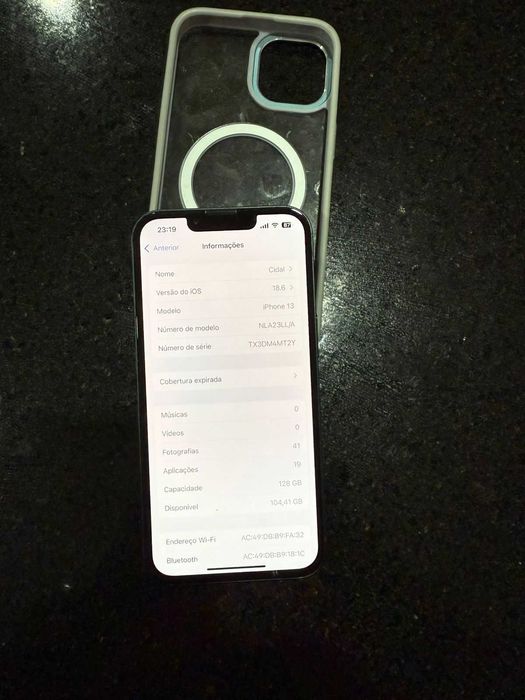 Iphone 13 azul midnight 128G