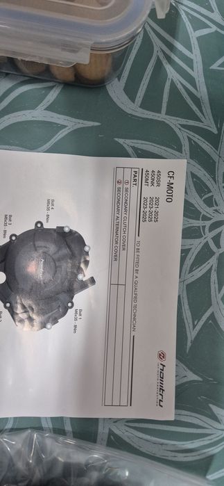 Proteção tampas motor cfmoto 450MT 450NK 450SR novas em caixa