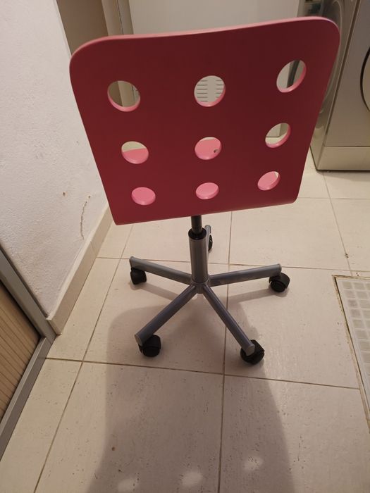 Cadeira Escritório Infantil Rosa