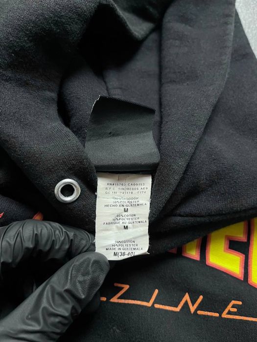 Вінтажна Кофта Худі Thrasher Трешер Великий Логотип Колір Чорний Розмір М