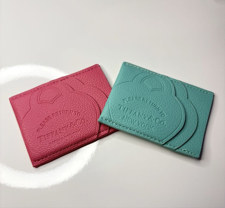 Кардхолдер у стилі Tiffani & Co. New York/ шкіряний гаманець тіффані