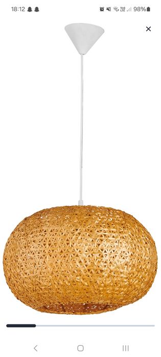 Lampa wisząca Hana bambus E37 Inspire