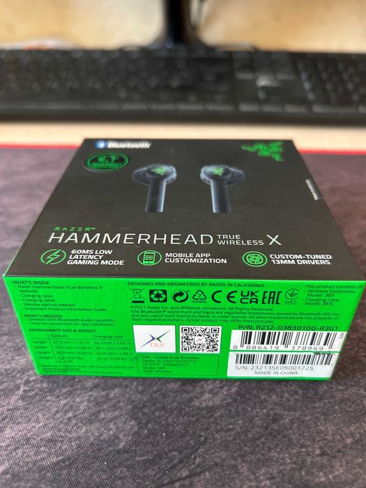 Бездротові навушники Razer Hammerhead X
