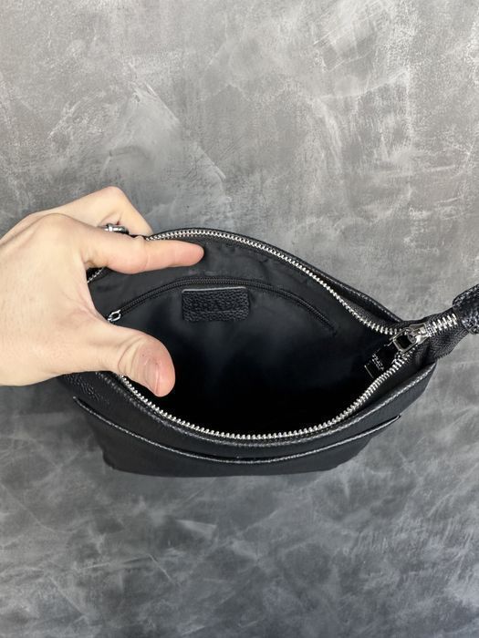 Мужская кожаная сумка Армани чоловіча сумка на через плече