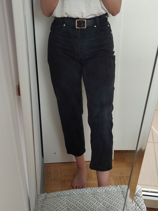 Mom jeans XS House czarne