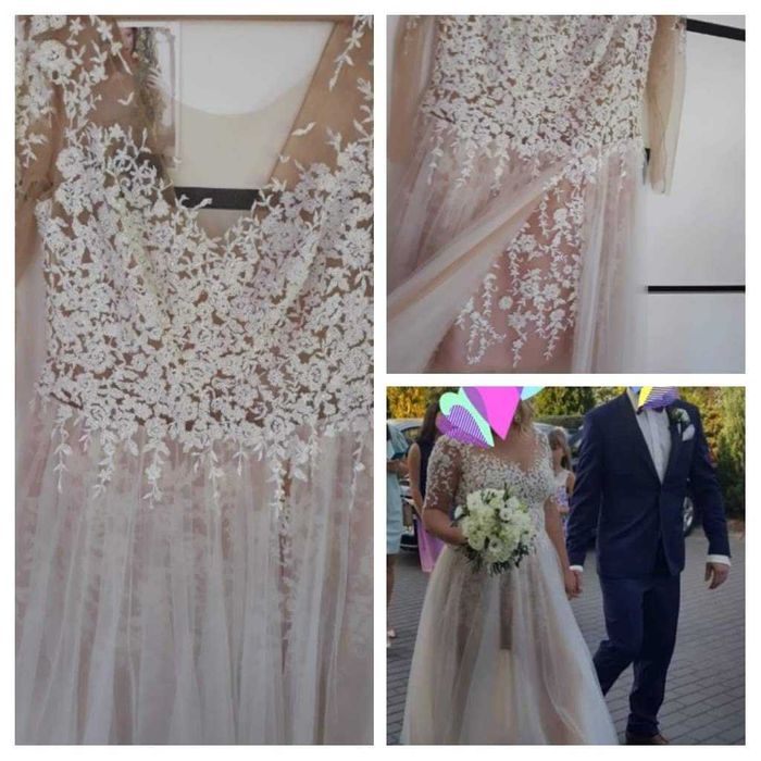 Piękna suknia ślubna Justyna Kodym 44-46