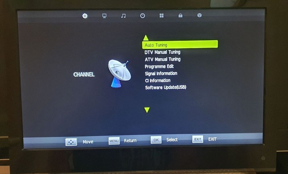 Плаский телевізор діагональ 56см