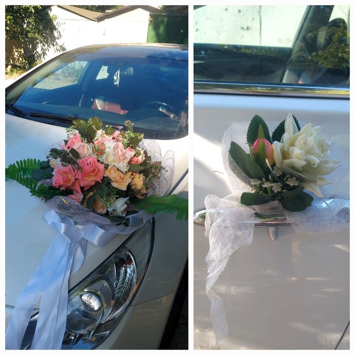 Свадебные украшения для авто