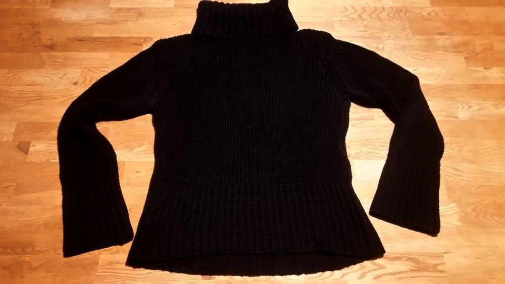 2 Sweter Kappa+Only szary+czarny bawełna oversized rozkloszowany L/XL
