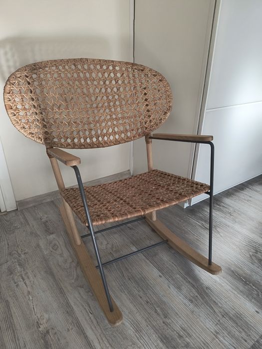 IKEA Gronadal fotel bujany naturalny wiklinowy boho