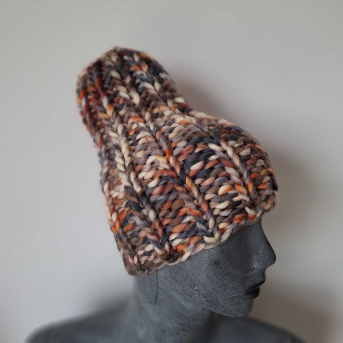 czapka handmade, wełna merino