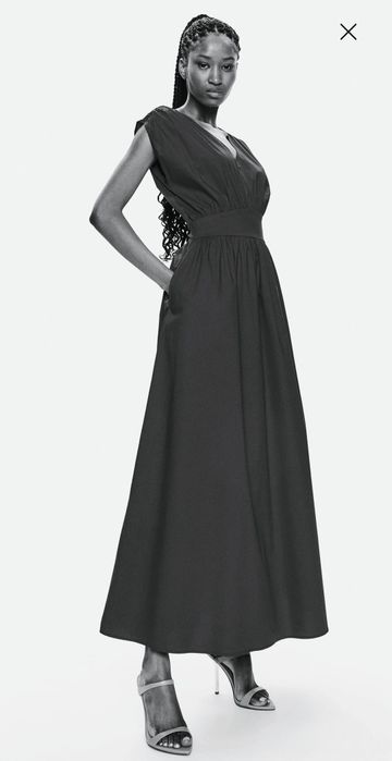 Довга  поплінова сукня