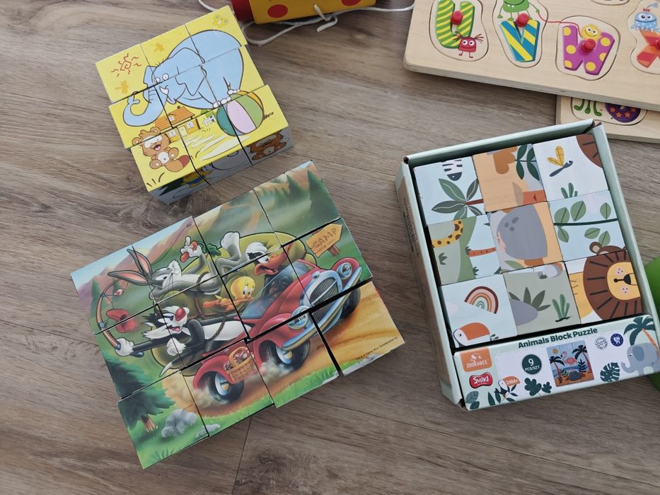 Drewniane zabawki edukacyjne