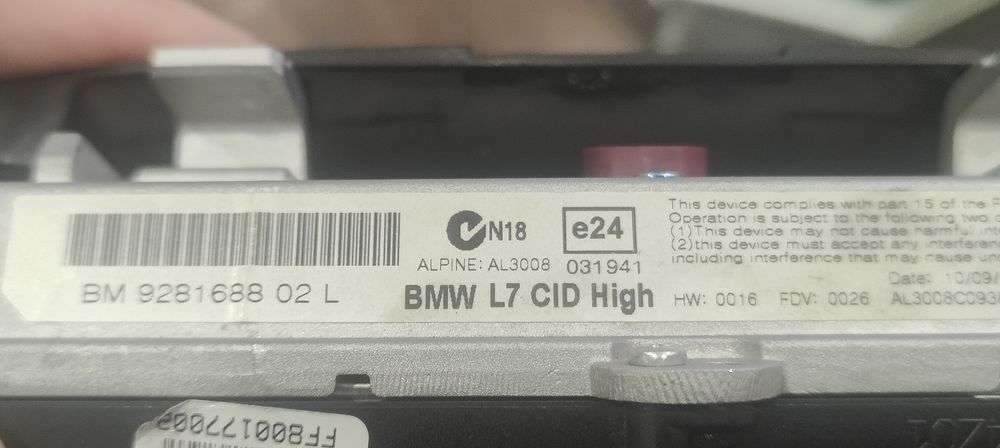 Широкий монитор BMW F30 F32 F20 F23 F36 F31 NBT 2012-215 оригинал