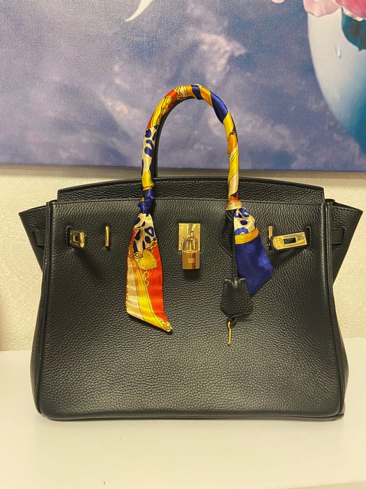 Класична сумка у стилі Hermes (Birkin) натуральна шкіра