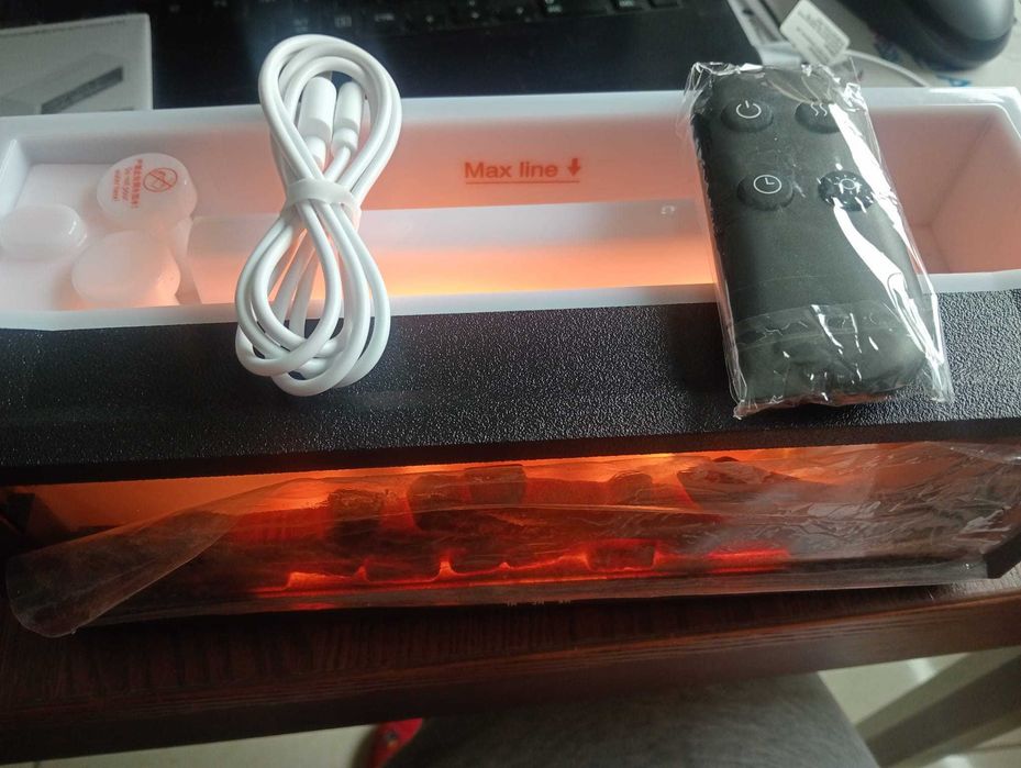 Difusor de Aroma Efeito Chama c/ Comando - Modelo A4 - NOVO na Caixa