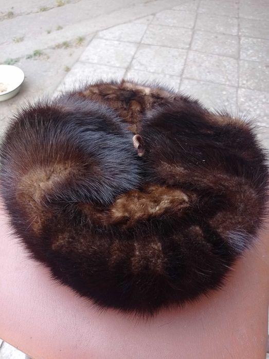 Шапка норковая б/у