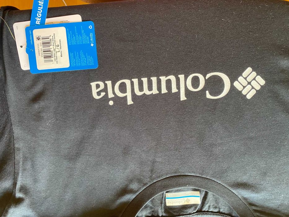 Nowa czarna koszulka Columbia L