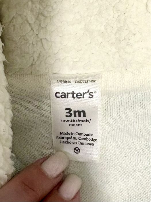 Трикотажний комбінезон carter’s на весну! 3m.