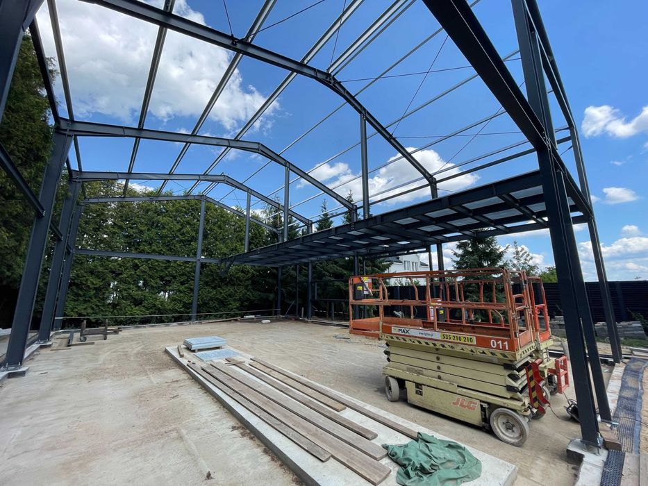 Konstrukcja Hali 14x20x4m 280m2 Konstrukcje stalowe hale PRODUCENT