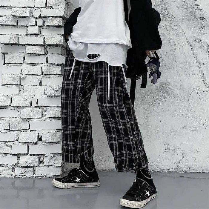 Штаны в клетку zxc y2k hikikomori kai