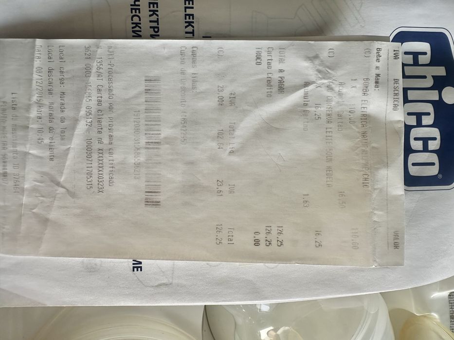 Bomba tira leite Chicco