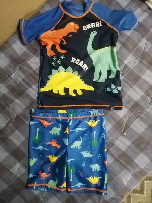 Плавательный костюм, плавки+футболка на мальчика 7 лет, р. 122 см.