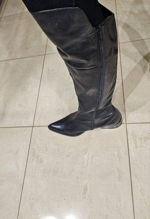 Buty oficerki , kozaki skórzane r. 41