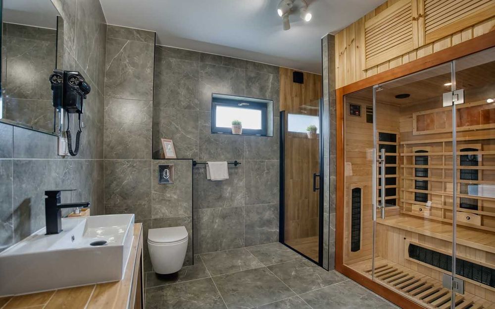 Domek z jacuzzi i sauną, Karpacz 6km, na uboczu bez sąsiadów, wszystko w cenie, 8 osób Karkonosze