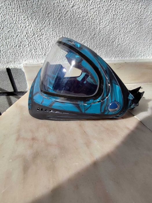 Máscara de Paintball/Airsoft Dye I4 - Azul e Preta