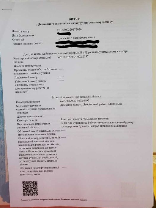 Продаж земельної ділянки 15,5 соток у Ясниськах | 250 м до озера та лісу