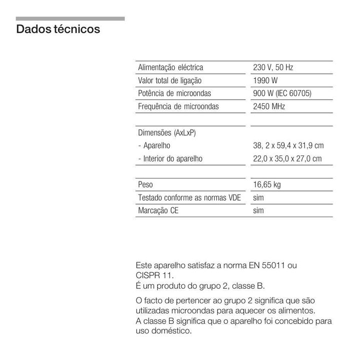 Microondas Simens HF250561/04