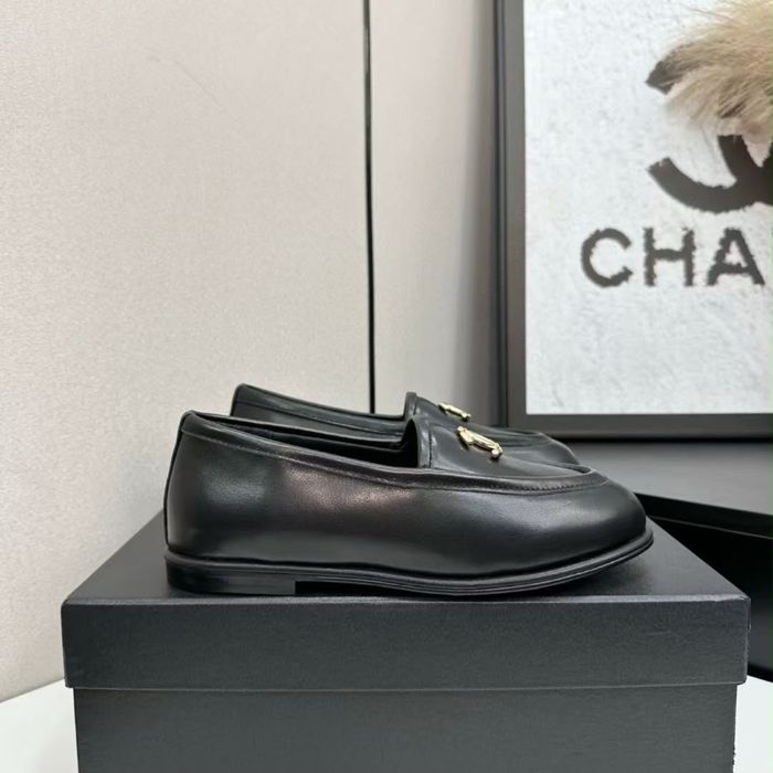 Mokasyny Chanel Black Leather