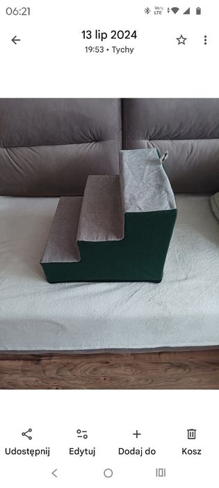 Składane schodki dla psa