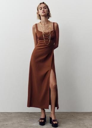 Лляна сукня Zara, розмір L