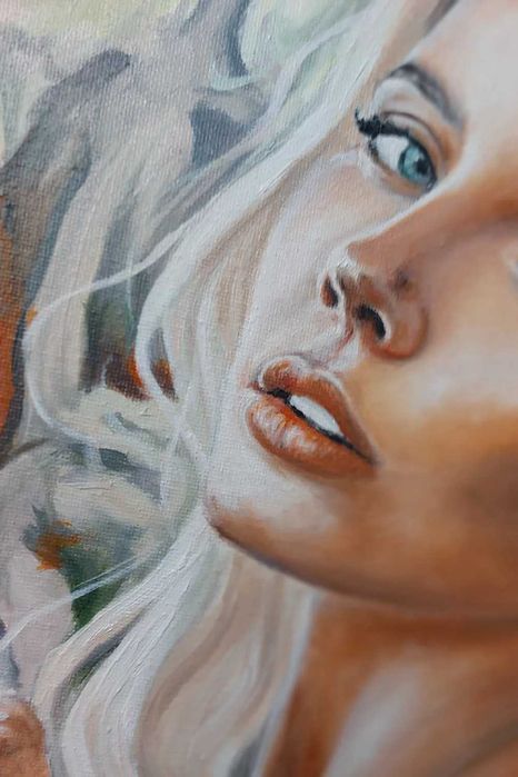 VibRaMy - NATURA Obraz Olejny 50x100 MALOWANY RĘCZNIE