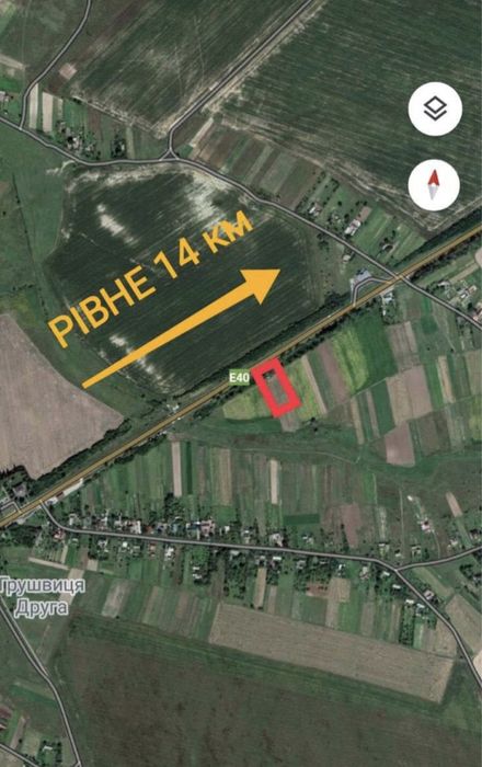 Земля над трасою Киів-Чоп