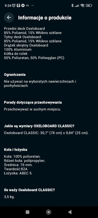Waveboard Oxelo board deskorolka.