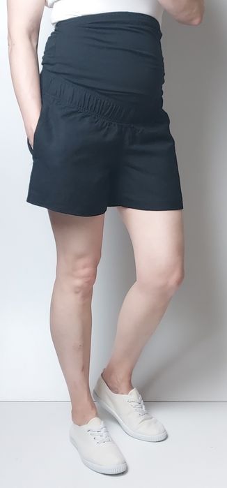 H&M MAMA_nowe ciążowe płócienne spodenki_XS