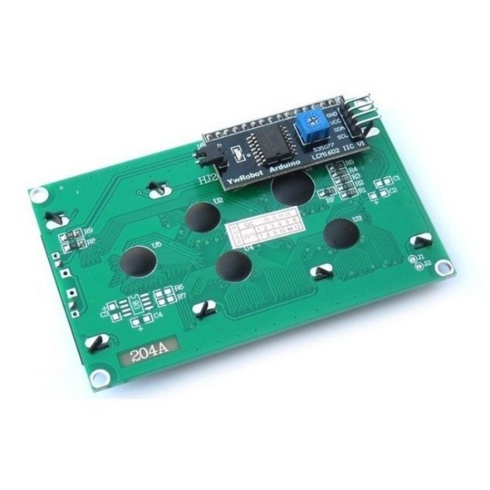 Ecrã Display LCD 20x4 I2C Com Fundo Verde Para Arduino